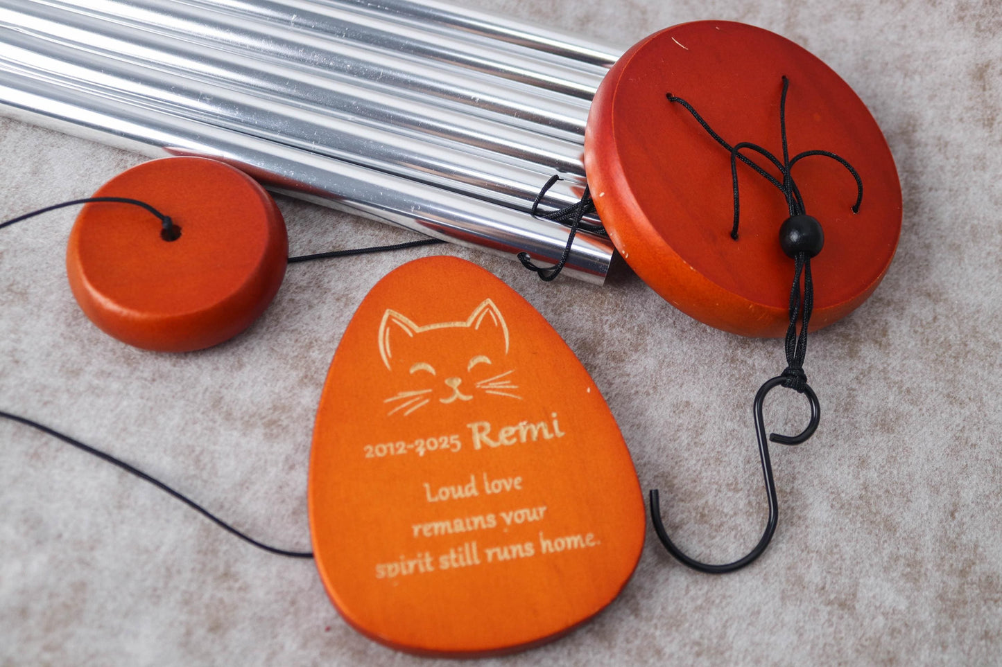 Wood Carving Pet Wind Chimes