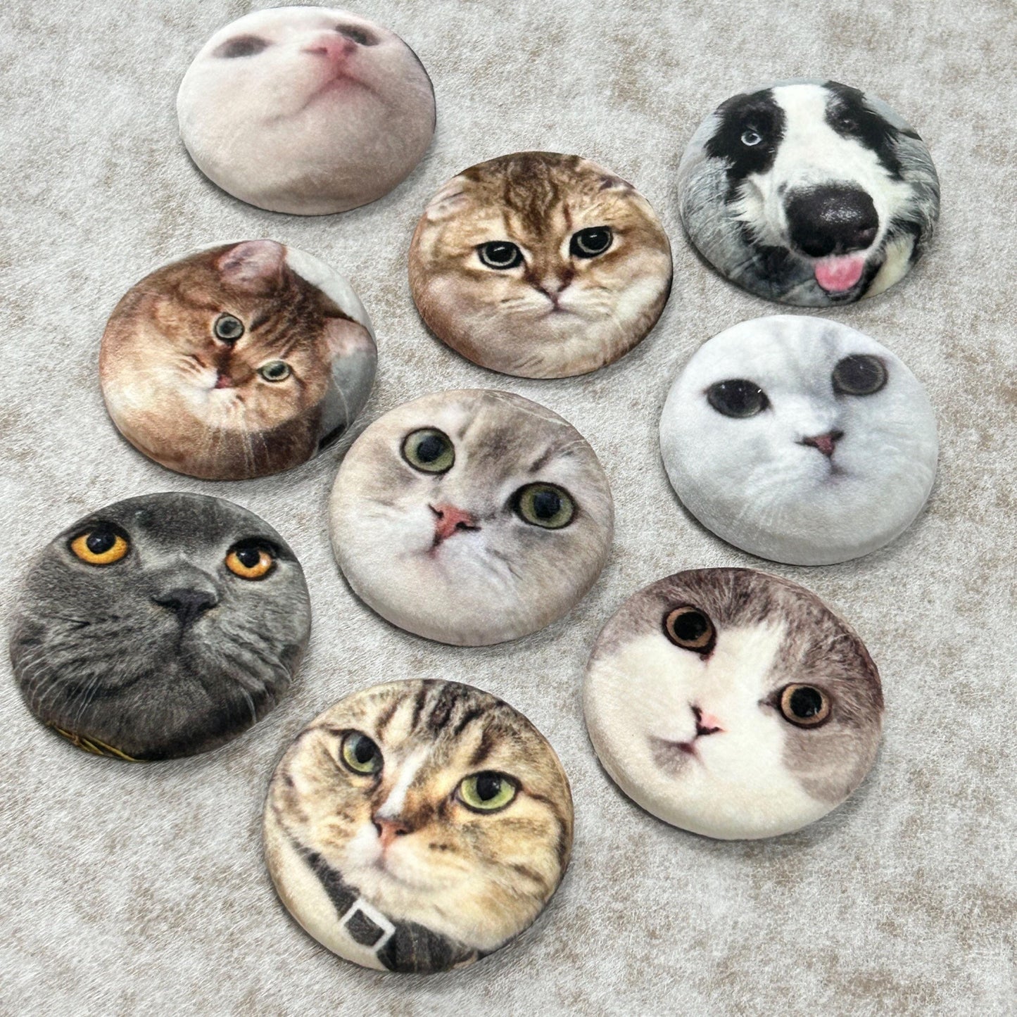 Custom Pet Portrait Plush Pin