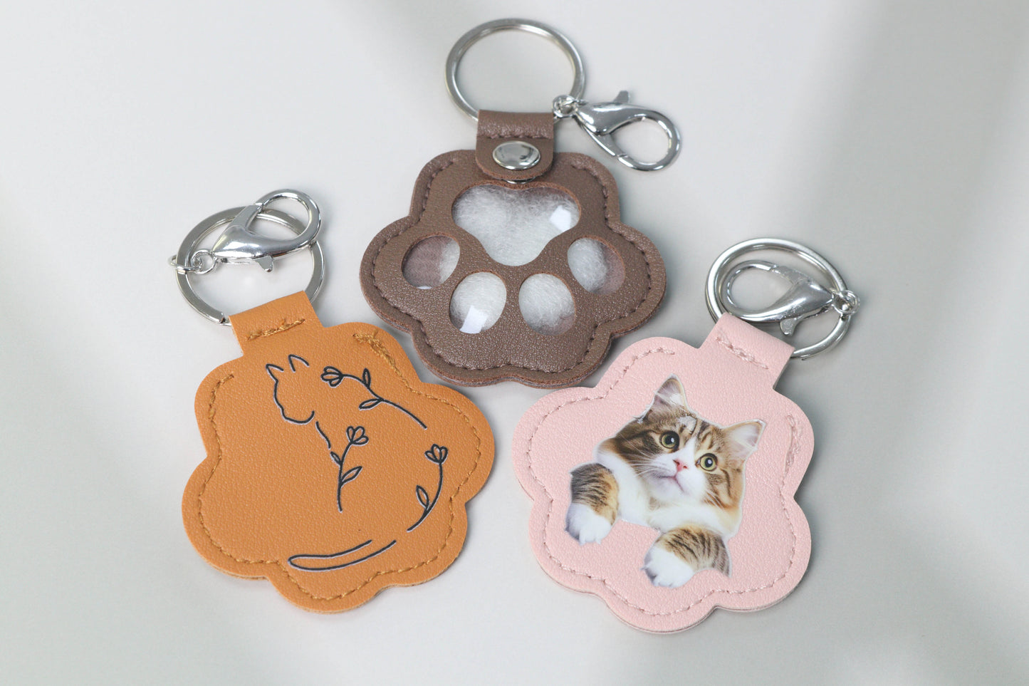 Custom Pet Fur Keepsake Keychain