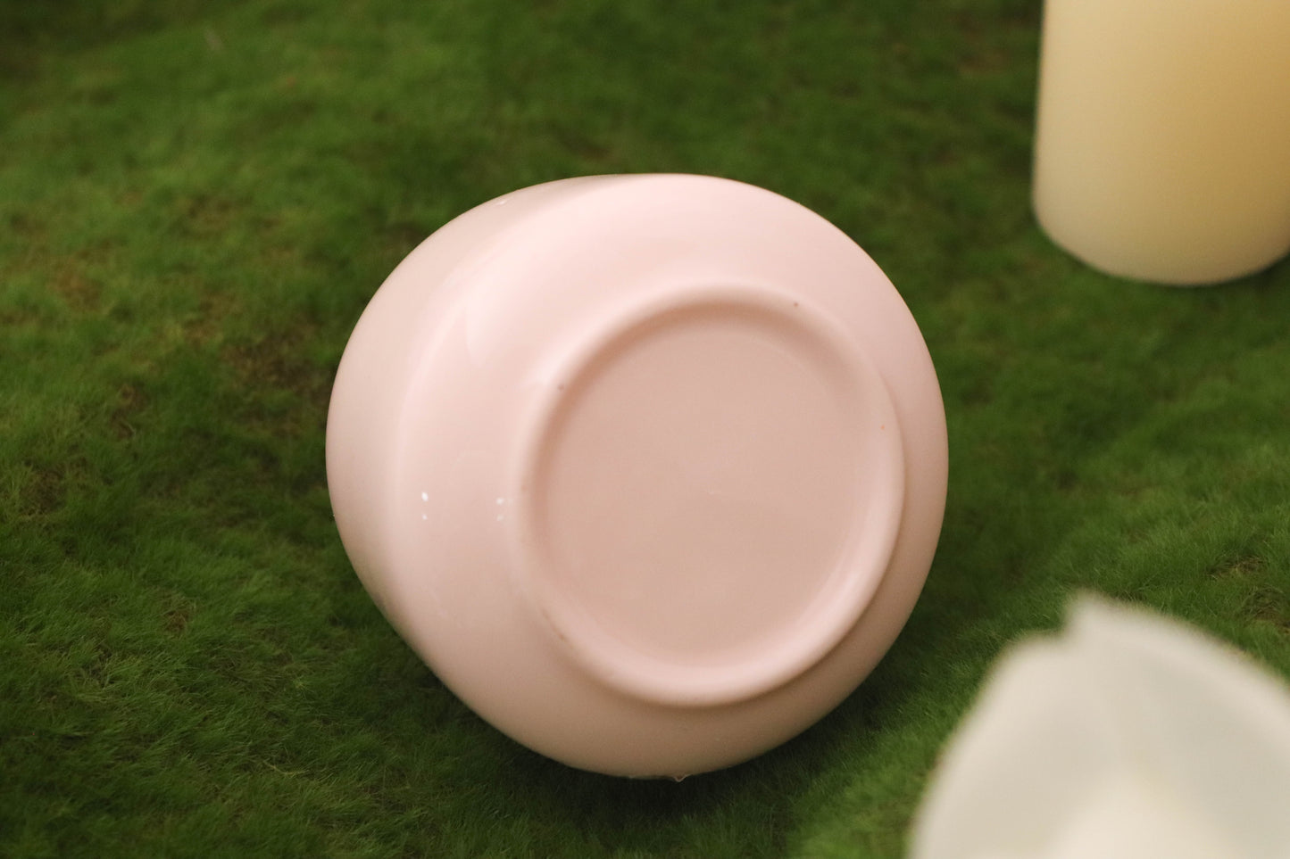 Ceramic Petal-Covered Cremation Urn