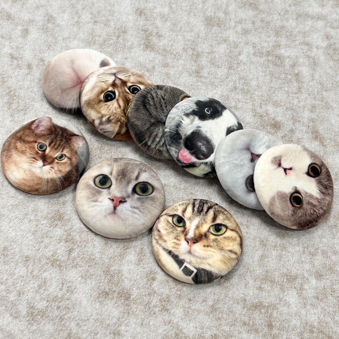 Custom Pet Portrait Plush Pin