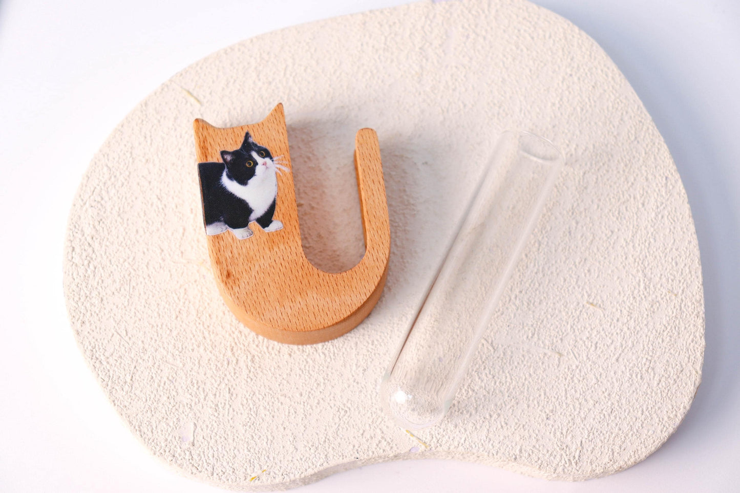 Cat Whisker Keepsake Holder with Photo