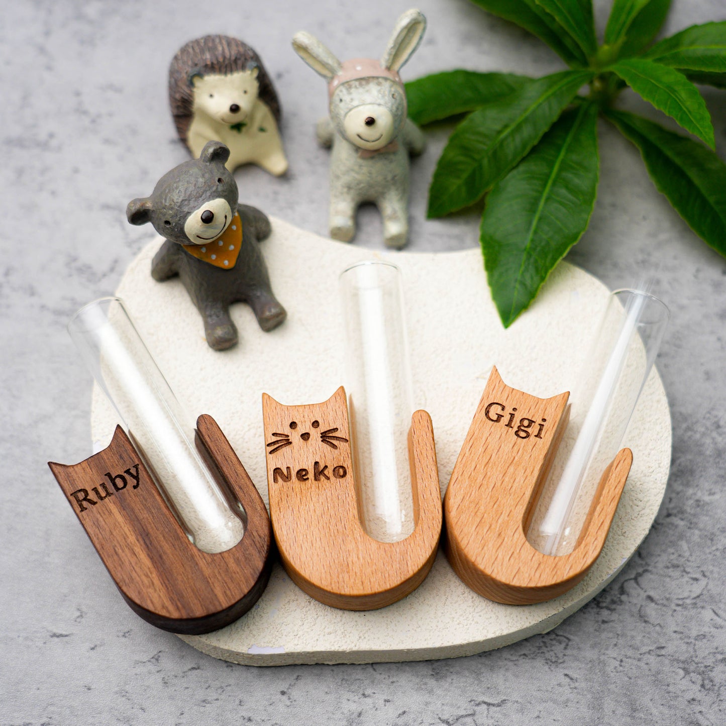 Custom Cat Whisker Keepsake Storage Bottle Magnetic Back