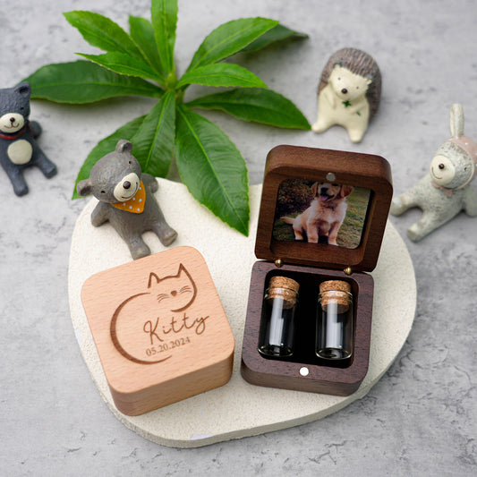 Wooden Pet Ashes Box