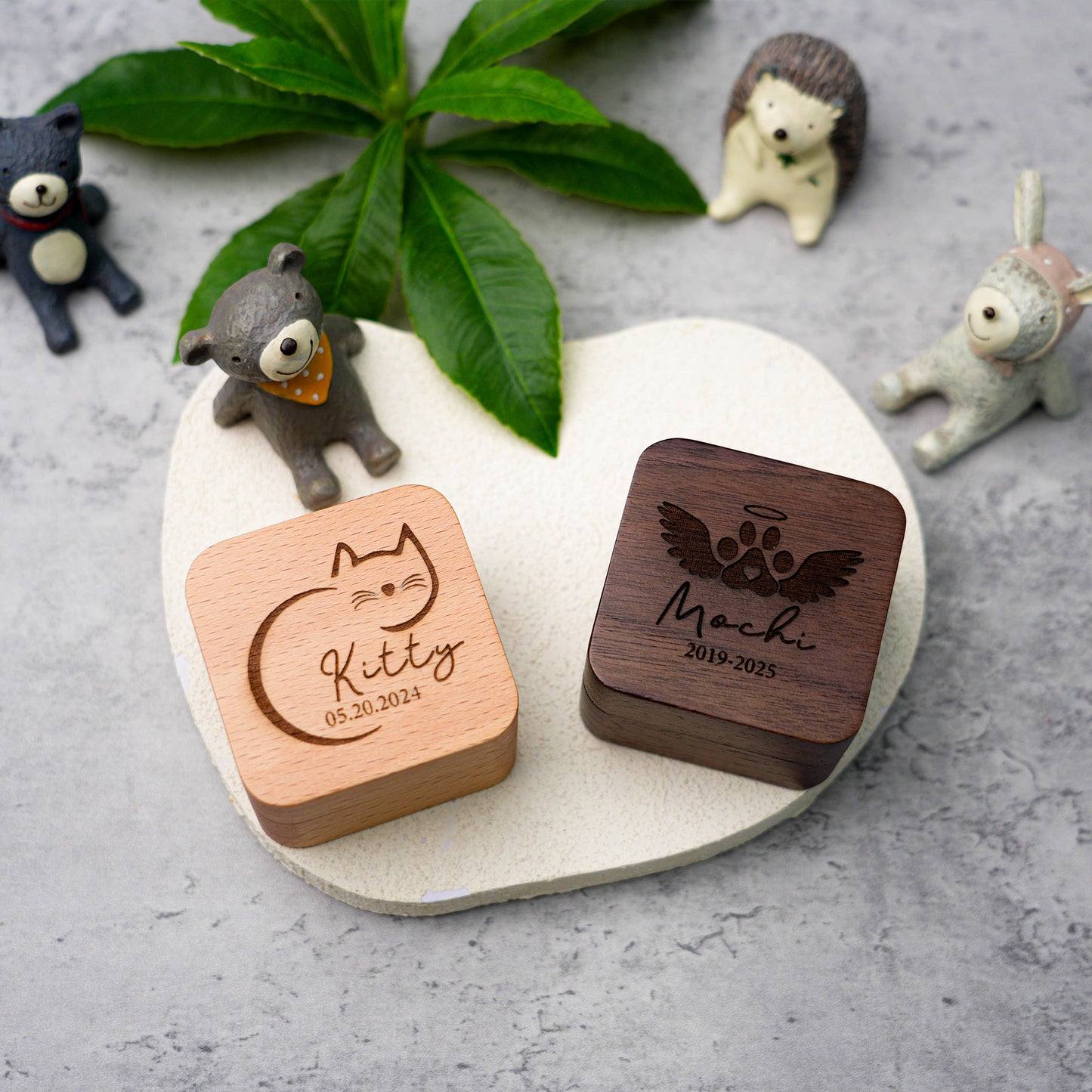 Wooden Pet Ashes Box