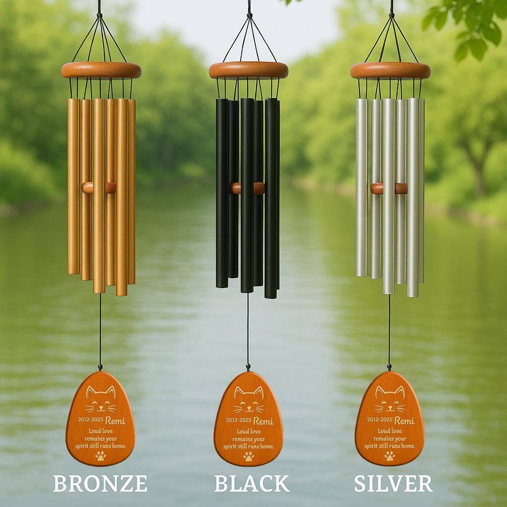 Wood Carving Pet Wind Chimes