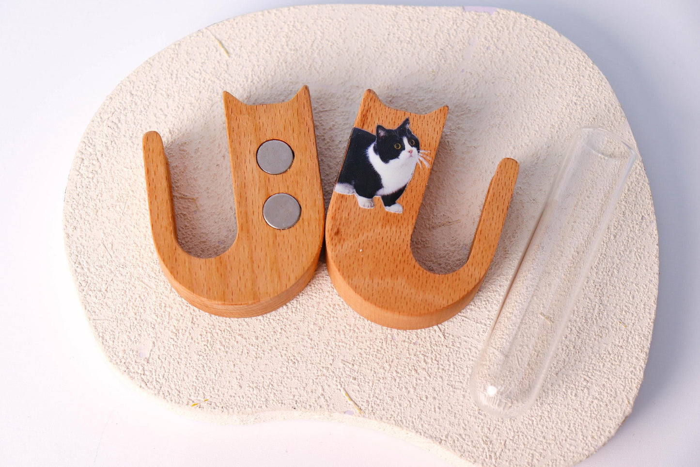 Cat Whisker Keepsake Holder with Photo