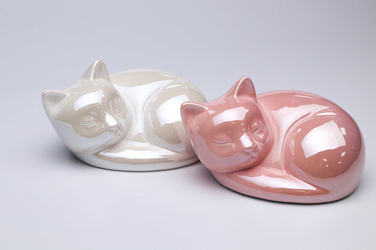 Ceramic Pet Urn Memorial with Custom Name