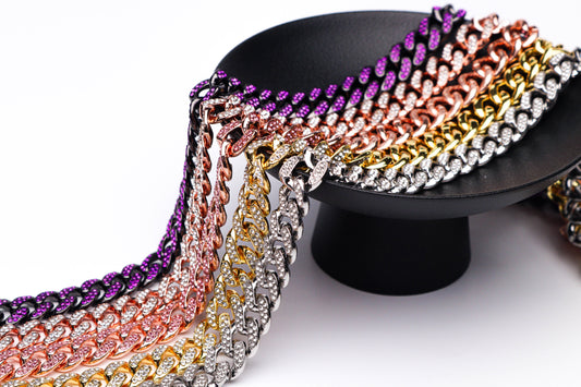 Personalized Diamond-Studded Cuban Chain for Dogs Custom