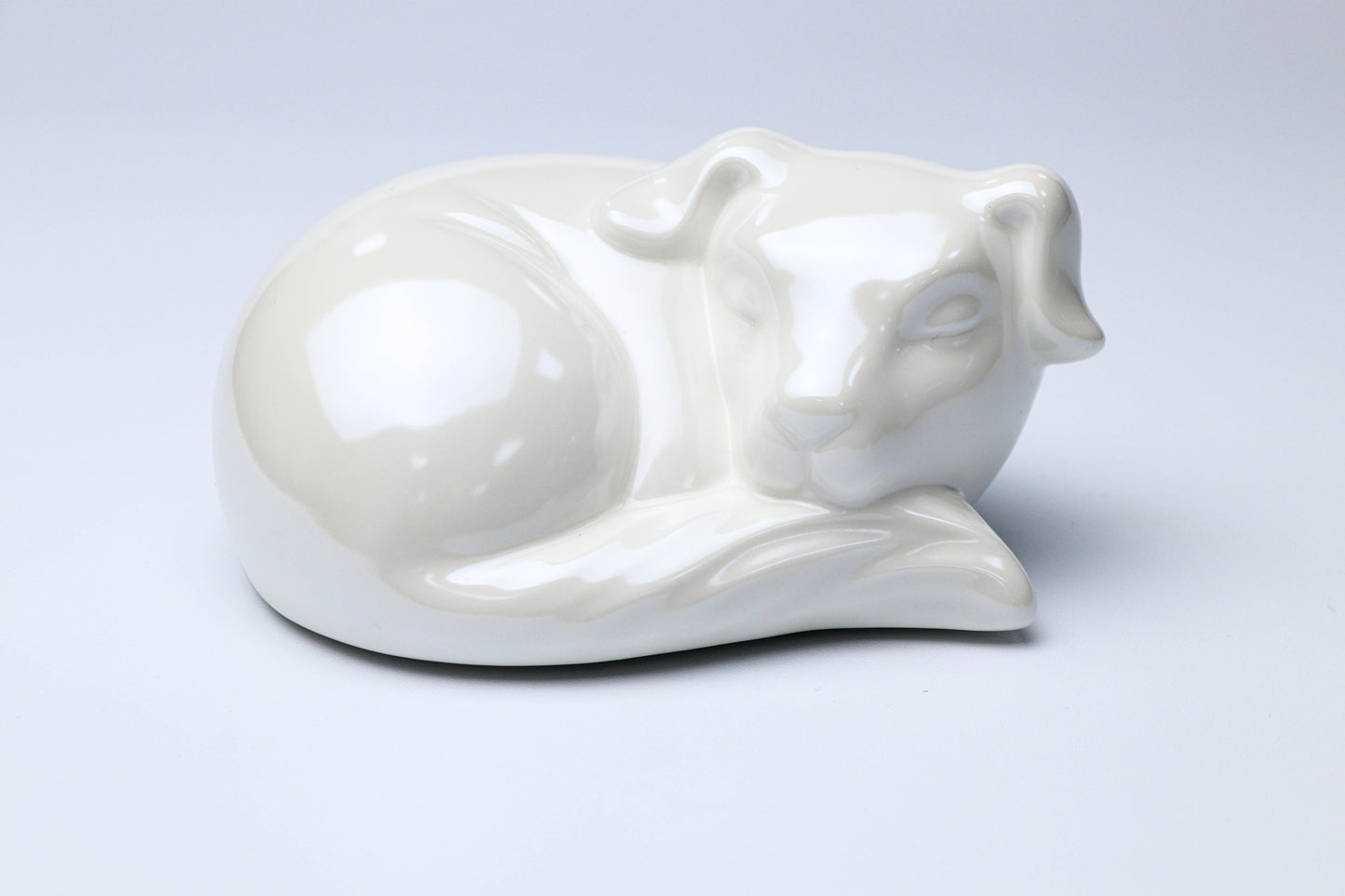 Personalized Dog-Shaped Cremation Urn with Paw Print