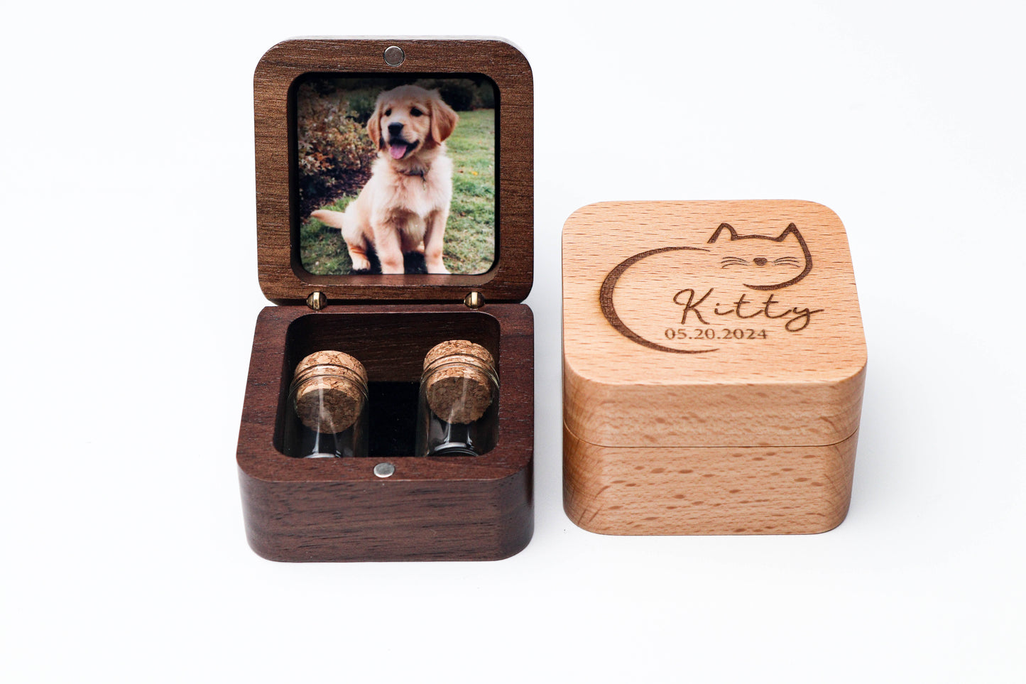 Wooden Pet Ashes Box