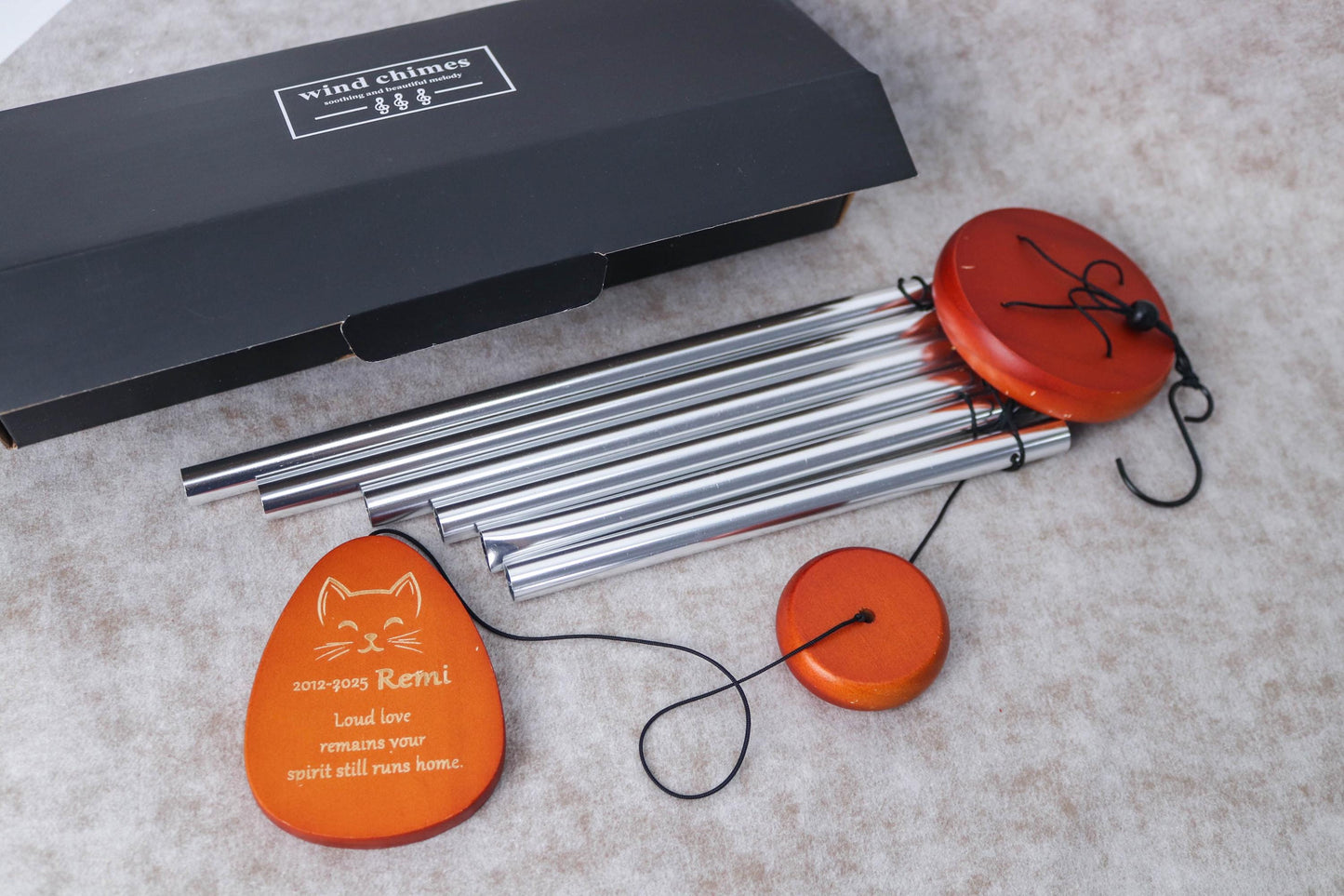 Wood Carving Pet Wind Chimes