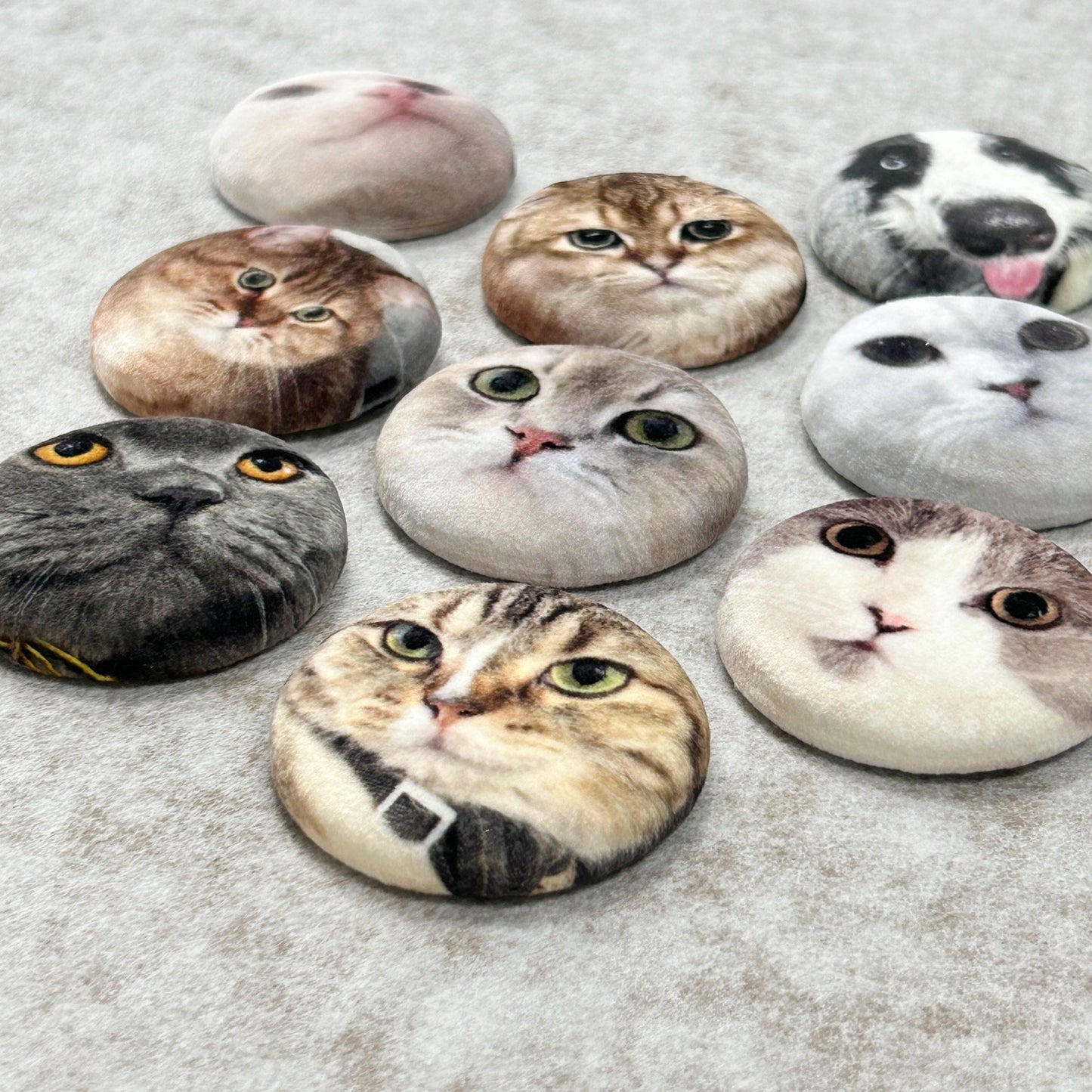 Custom Pet Portrait Plush Pin