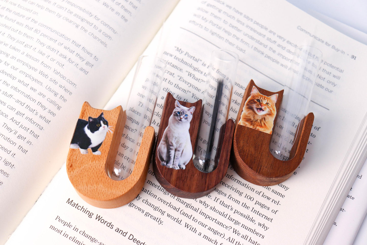 Cat Whisker Keepsake Holder with Photo